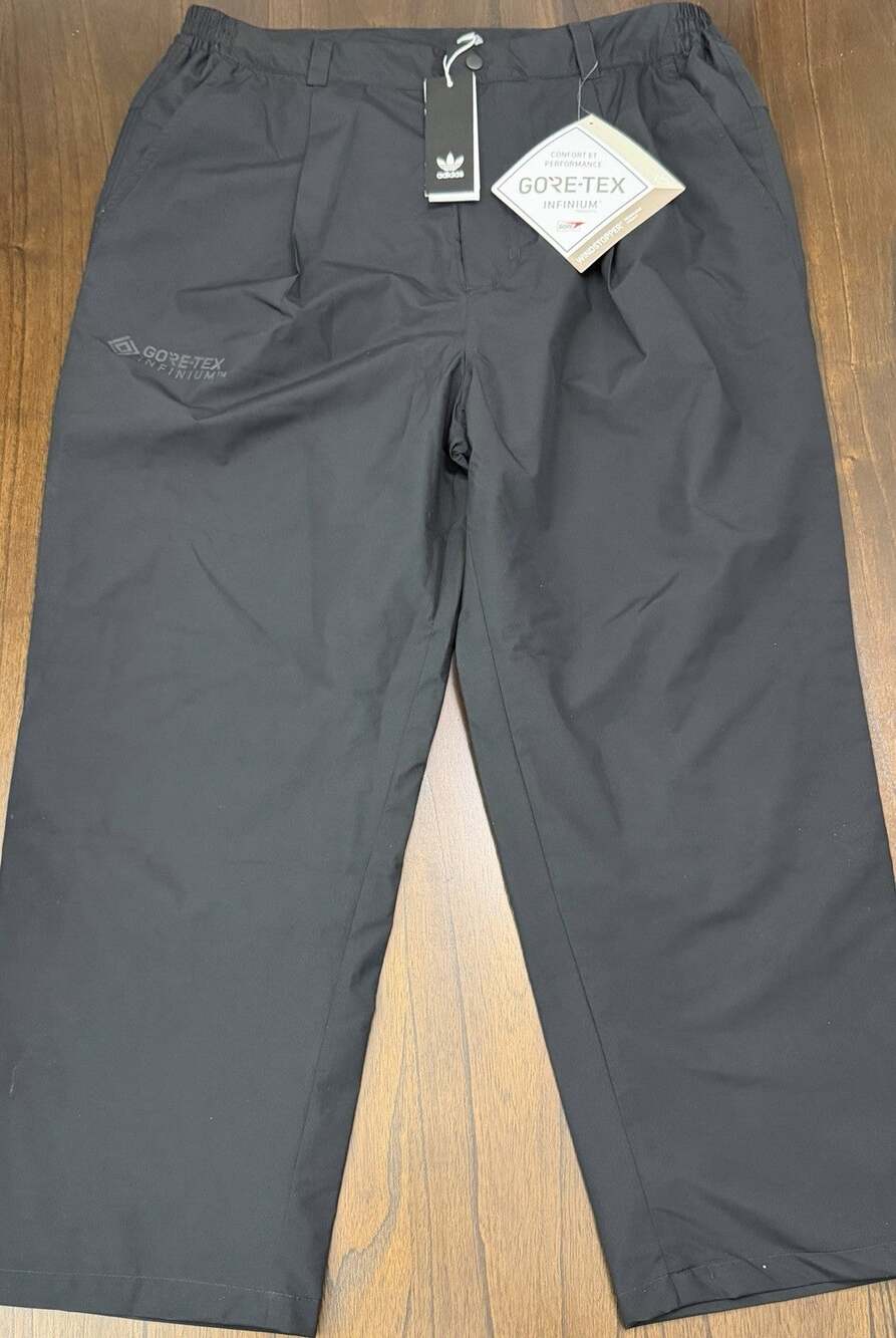 NEW Adidas Black Skateboarding Gore-Tex Tech Water Resistant L Pants NWT $190
